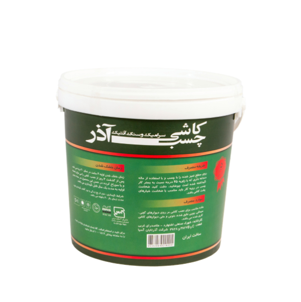 Antique tile adhesive-12k چسب کاشی و سنگ آنتیک استاندارد آذر - سطل 12 کیلویی